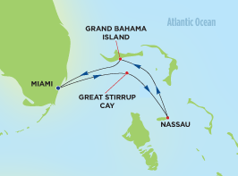 巴哈马遊轮+迈阿密+奥兰多12-15天(CS12-15) (更多參閱豪華遊輪)